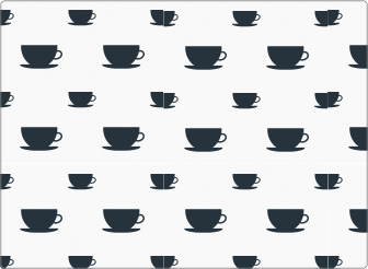 Koffie kopjes sticker 17 inch