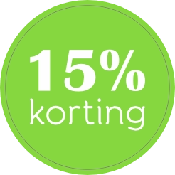 Korting 15 Sticker
