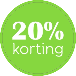 Korting 20 Sticker
