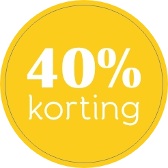 Korting 40 Sticker