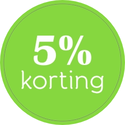 Korting 5 Sticker