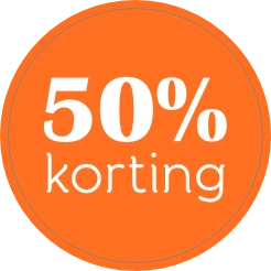 Korting 50 Sticker