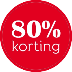 Korting 80 Sticker