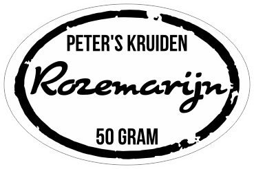 Kruidensticker gepersonaliseerd