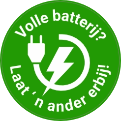 Laadpaalklever sticker