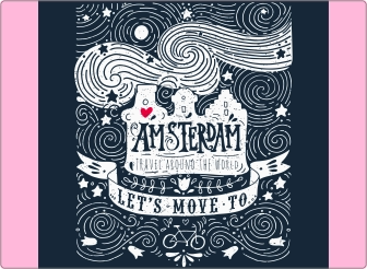 Let's Move To Amsterdam Sticker 17 inch