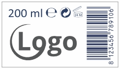 Logo sticker EAN code