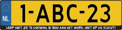 Loop niet zo te douwen Ik ben aan het werk niet op de vlucht