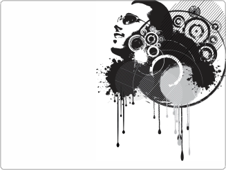 Man Art Laptop Sticker 15 inch