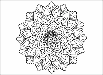 Mandala Laptop Sticker 17 inch