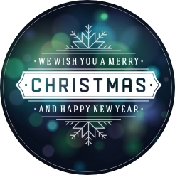 Merry christmas zilver metallic