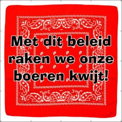 Met dit beleid raken we onze boeren kwijt