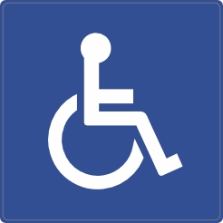 Mindervalide sticker