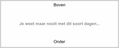 mok boven of onder