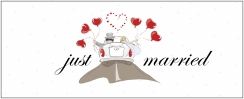 Mok Just Married met auto