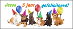 Mok kunststof huisdieren feestje