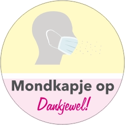 Mondkapje op is top