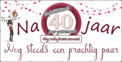 Na 40 jaar nog steeds een prachtig paar