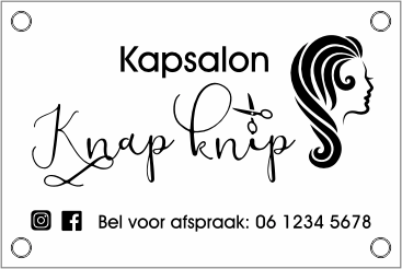 Naambord kapsalon