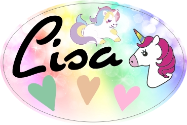 Naamsticker unicorn