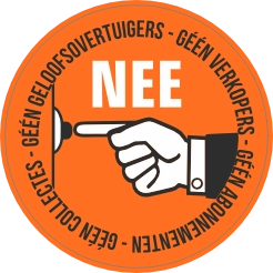 NEE rond oranje