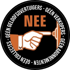 NEE rond zwart