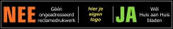 Nee-Ja sticker eigen logo