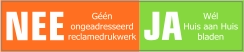 Nee-Ja sticker lichte kleuren