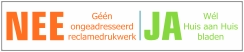 Nee-Ja sticker lichte variant