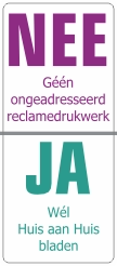 Nee-Ja sticker verticaal
