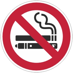 Sticker Niet roken en vapen