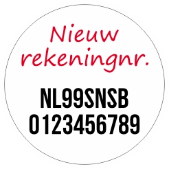 Nieuw Bankrekeningnummer Rond