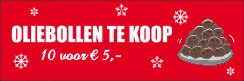 Oliebollen te koop Spandoek