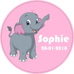 Olifant geboortesticker