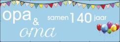 Opa en oma jarig