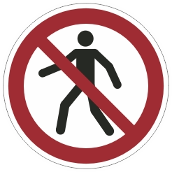 P004 Verboden voor voetgangers