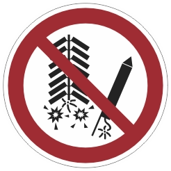 P040 Ontsteken van vuurwerk verboden