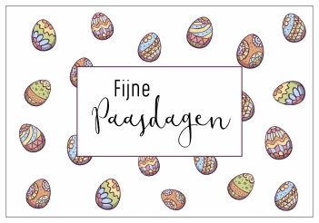 Paasdagen Geschilderde paaseieren