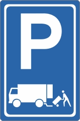 Parkeergelegenhied Laden en lossen sticker reflecterend
