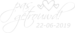 Pas getrouwd belettering