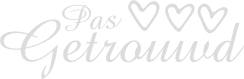 Pas getrouwd hartjes