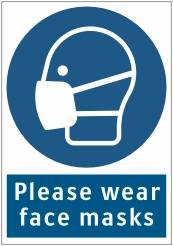 Please wear face masks