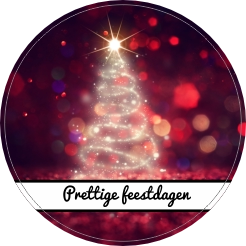 Prettige feestdagen sticker