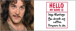 Princess Bride mok Inigo Montoya