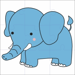 Puzzel olifant