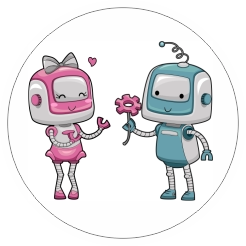 Robotlove Sticker