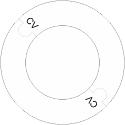 Rozet DN100 (198 x 118) CV