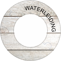 Rozet DN65 (138 x 78) Licht hout print