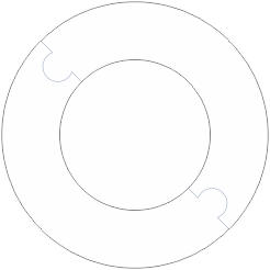 Rozet DN65 (138 x 78)