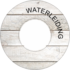 Rozet DN80 (190 x 90) Licht hout print